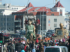 Divadelní představení Royal de Luxe v Reykjavíku v roce 2007