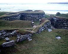 Osada Skara Brae na Orknejských ostrovech