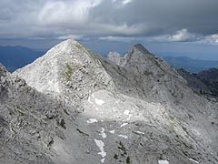 Vrcholová partie Kamnišsko-Savinjských Alp