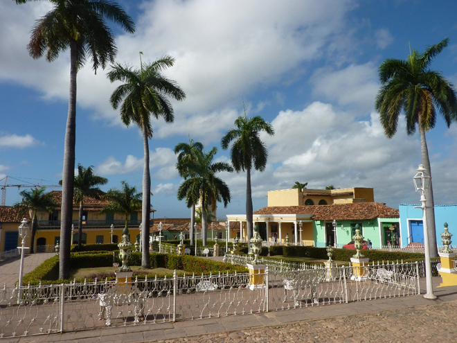 Hlavní náměstí v historickém centru Trinidadu