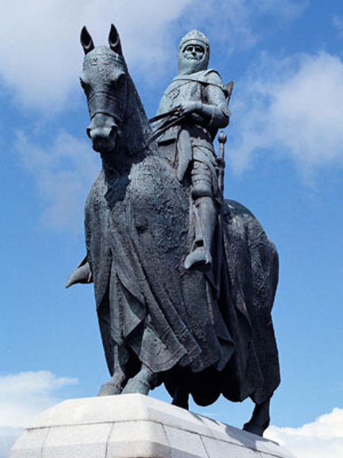 Skotský král Robert Bruce v Bannockburn