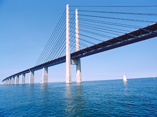 Öresundský most z Kodaně do Malmö