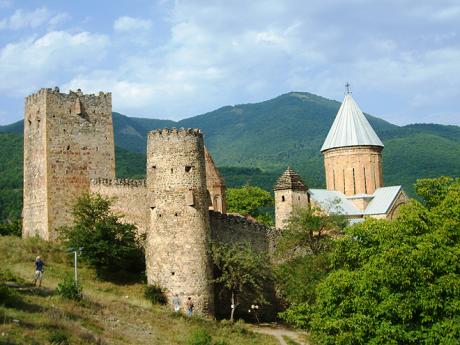 Gruzínský hrad Ananuri