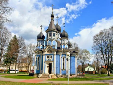 Pravoslavný kostel v lázeňském městě Druskininkai