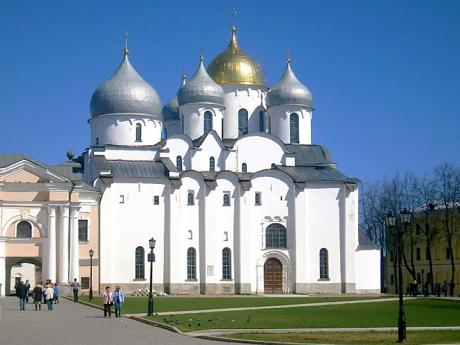 Byzantská katedrála svaté Sofie v Novgorodě