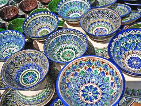 Rištan, nejvýznamnější centrum výroby keramiky v Uzbekistánu