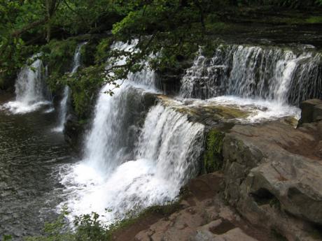 Vodopády v národním parku Brecon Beacons