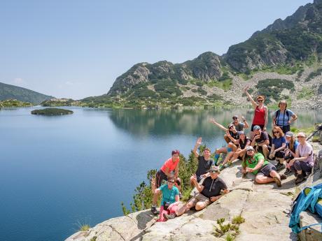 Fotopauza při túře k Popovu jezeru v národním parku Pirin