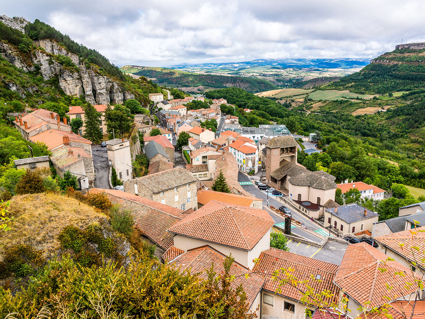 Vesnička Roquefort-sur-Soulzon