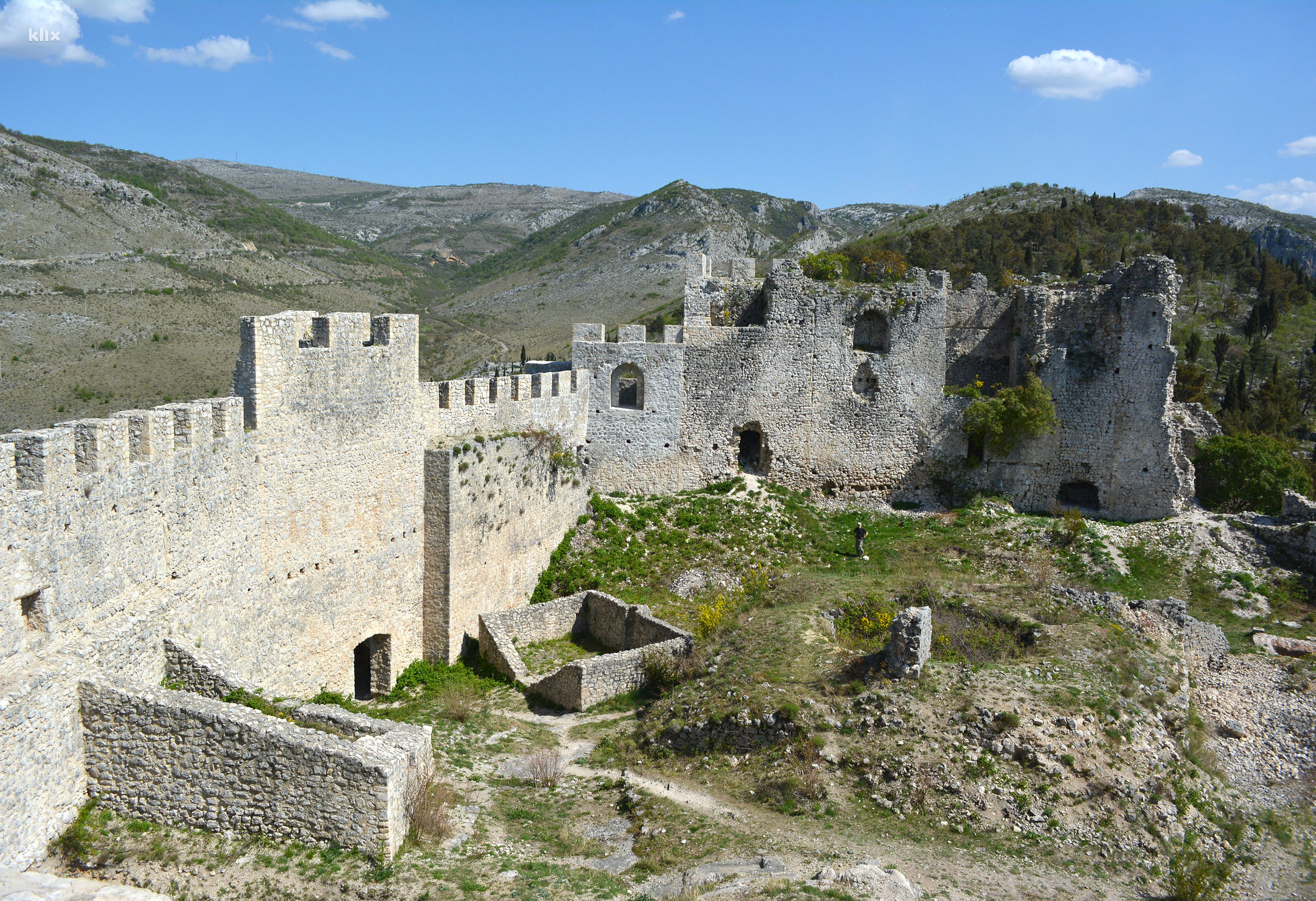 Pozůstatky pevnosti Hercega Stjepana nad městečkem Blagaj