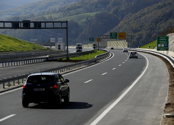 Krátký úsek nové dálnice A1