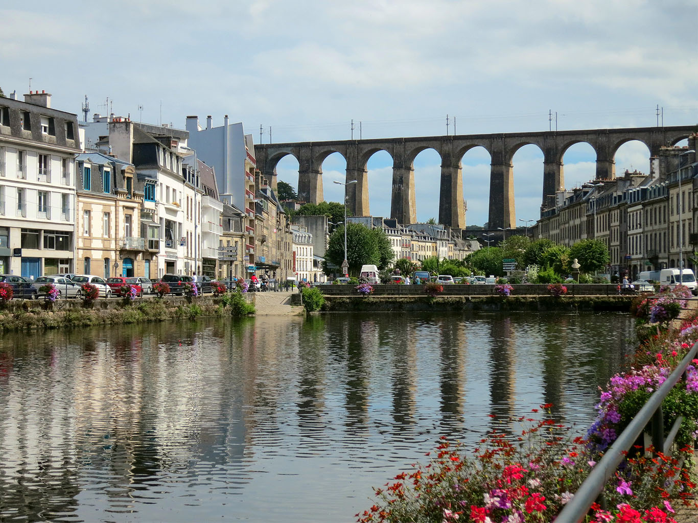 Morlaix s viaduktem z 19. století