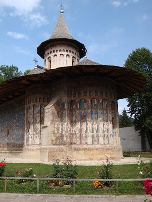 Voronecký klášter se svými venkovními freskami