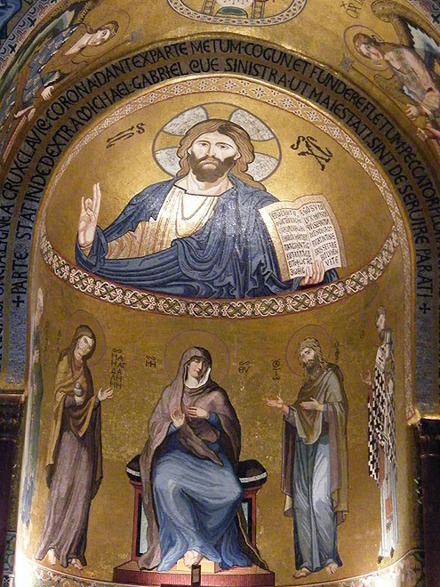 Palermo - Palatinská kaple uvnitř Normanského paláce