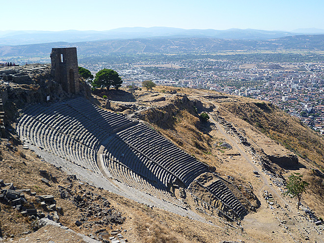 Amfiteátr v Pergamonu je prý nejstrmější na světě