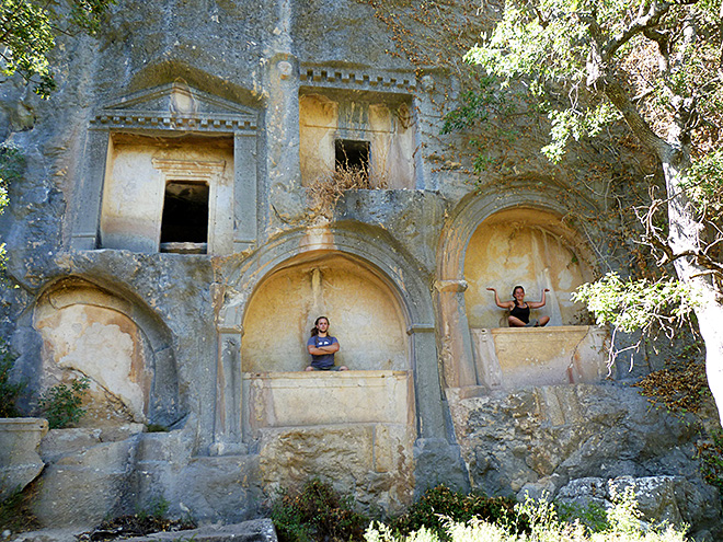 Lýcké skalní hrobky v pohoří Taurus