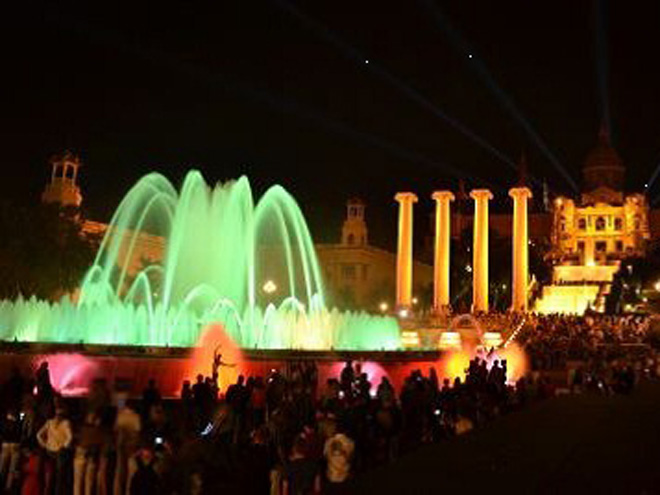 Zpívající fontána v Barceloně