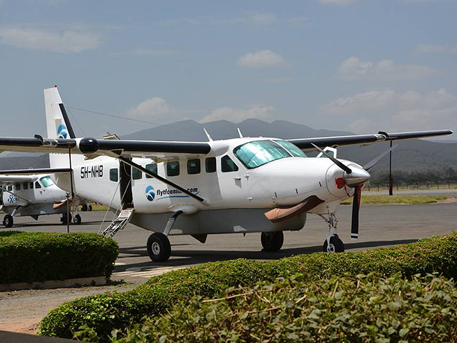 Letadlo dopravující na Zanzibar