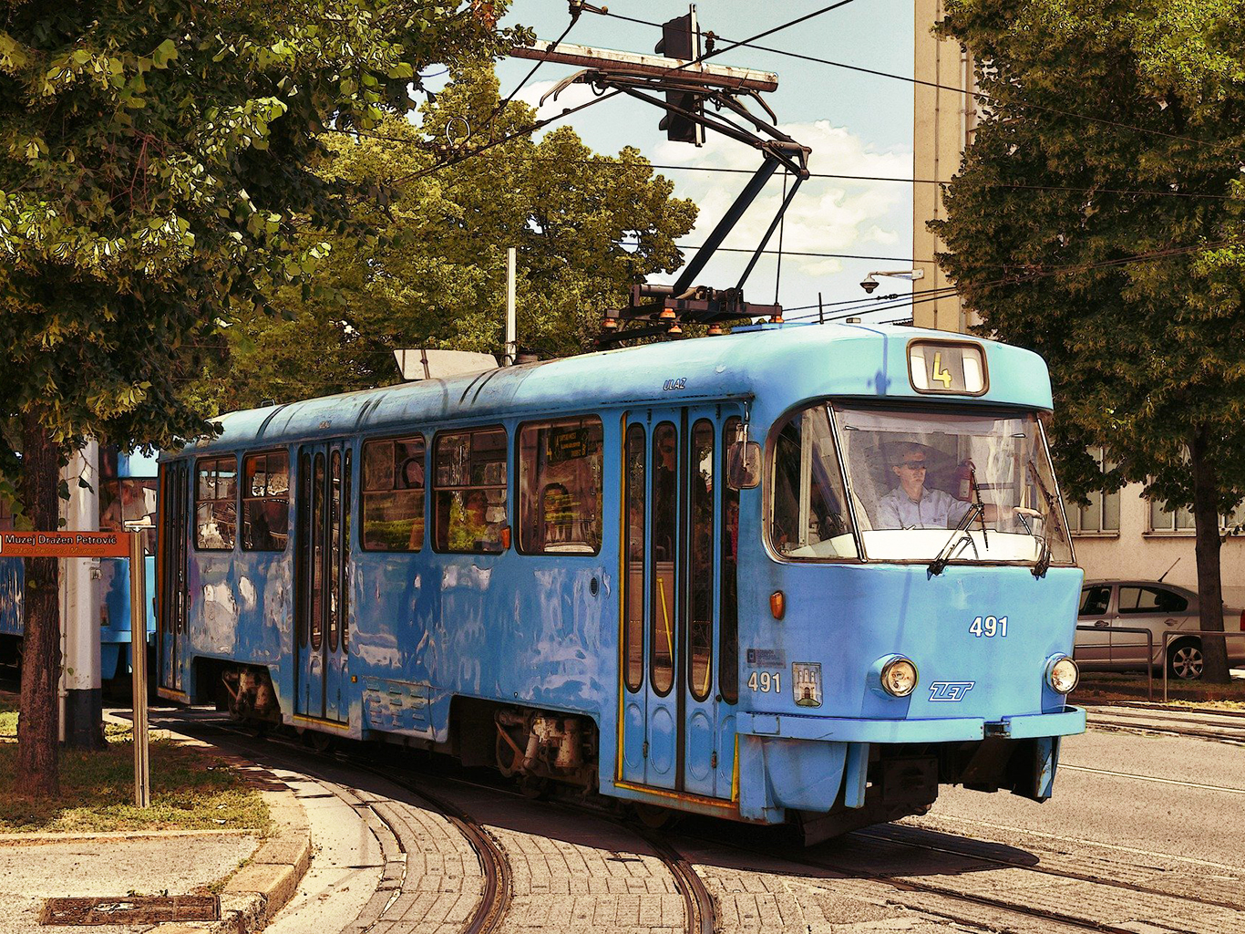 Při cestování Záhřebem vás sveze česká tramvaj 