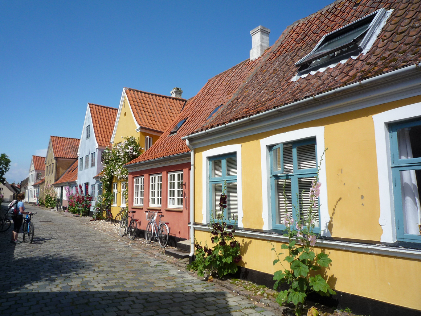 Barevné domky Ærøskøbingu