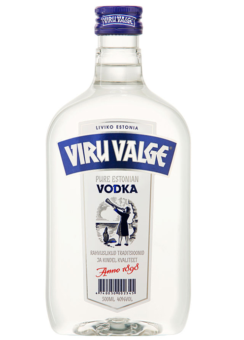Vodka estonské výroby Viru Valge