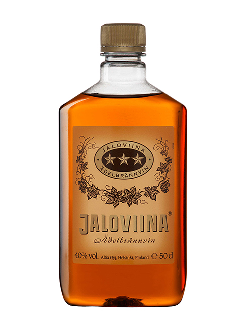Jaloviina je finská řezaná brandy karamelové barvy