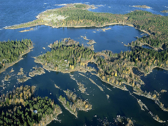 Ostrovy mezi Finskem a Švédskem v Botnickém zálivu