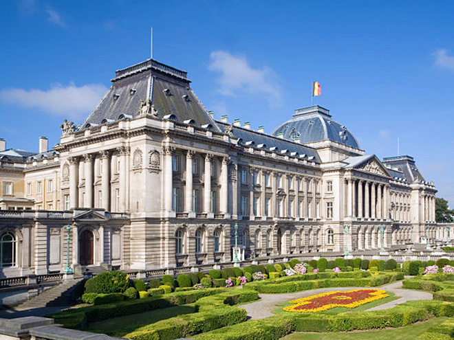 Královský palác belgického krále v hlavním městě Bruselu