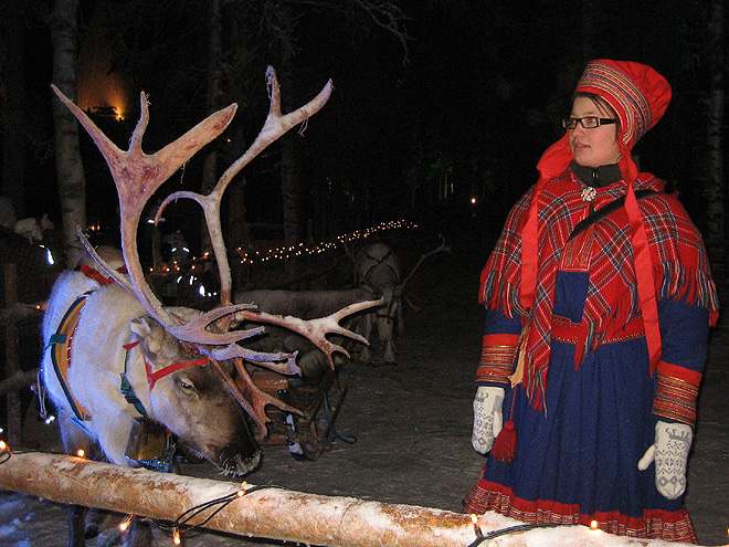 Sámové žijící na severu v Laponsku