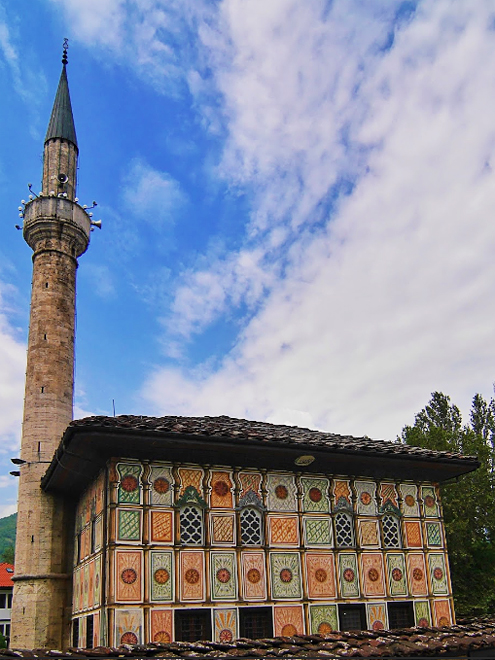 Malovaná mešita z roku 1459 ve městě Tetovo