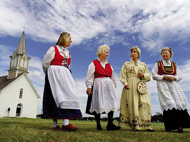 Norské ženy ve svátečním