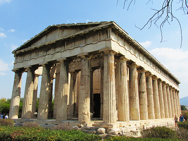 Starověký chrám Héfaisteion v Athénách