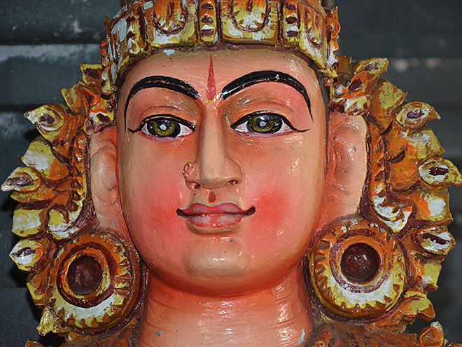 Detail hinduistické bohyně