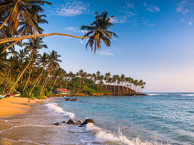 Ostrově Cejlon je tropickým rájem v Indickém oceánu