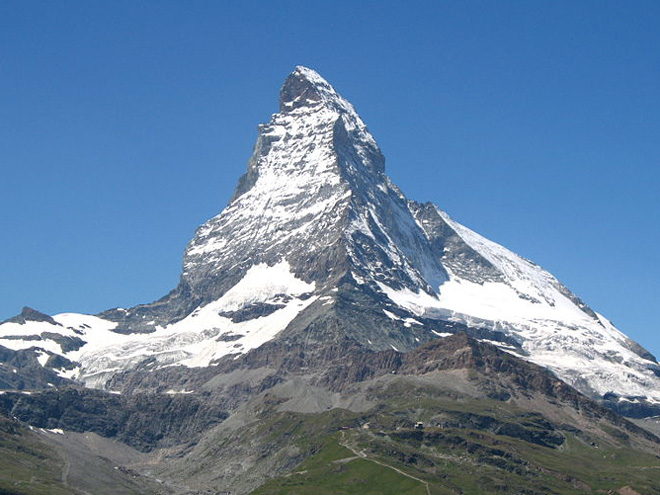 Impozantní hora Matterhorn