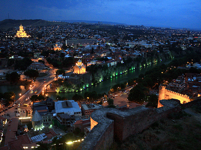 Noční Tbilisi