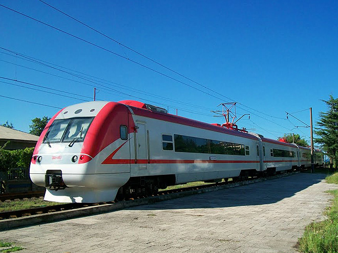Vlak na trase Batumi-Tbilisi