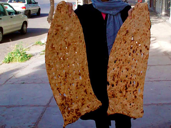 Sangak je íránským národním chlebem