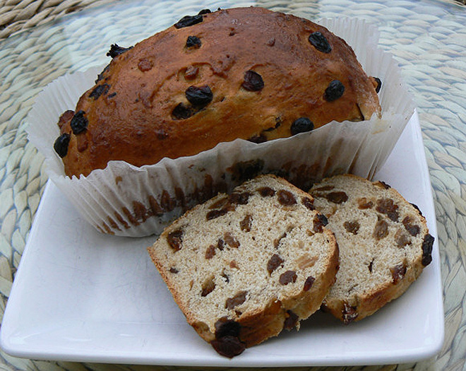 Barmbrack bývá spojovaný s Halloweenem