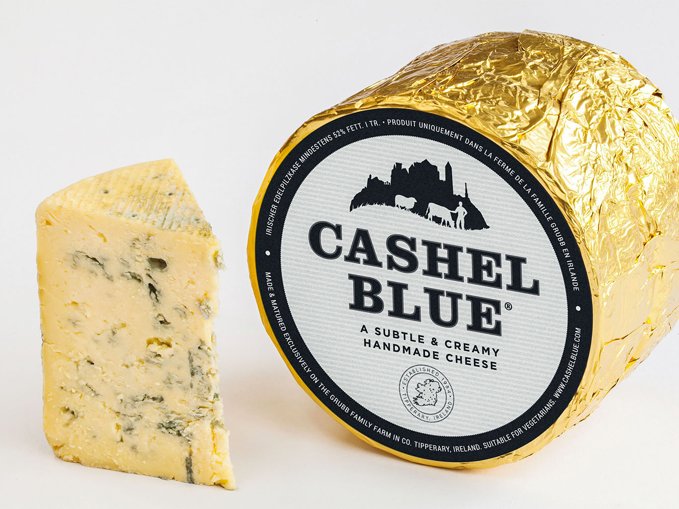 Cashel Blue je irský poloměkký sýr