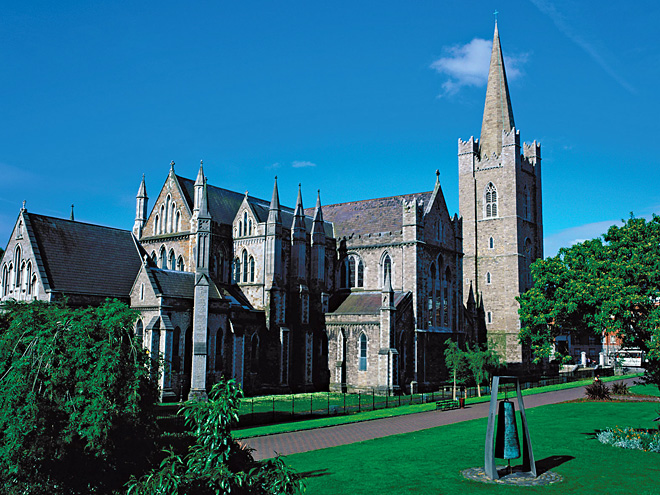 Katedrála v Dublinu je zasvěcená patronovi Irska - svatému Patrikovi