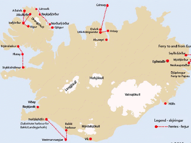 Mapa vnitrostátních trajektů