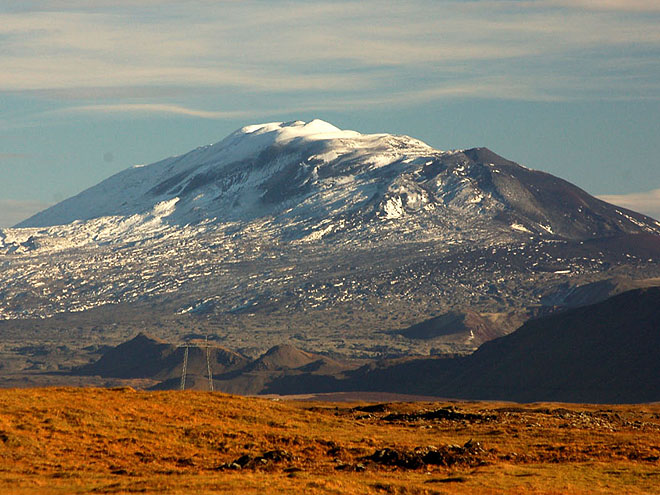 Stále aktivní islandská sopka Hekla