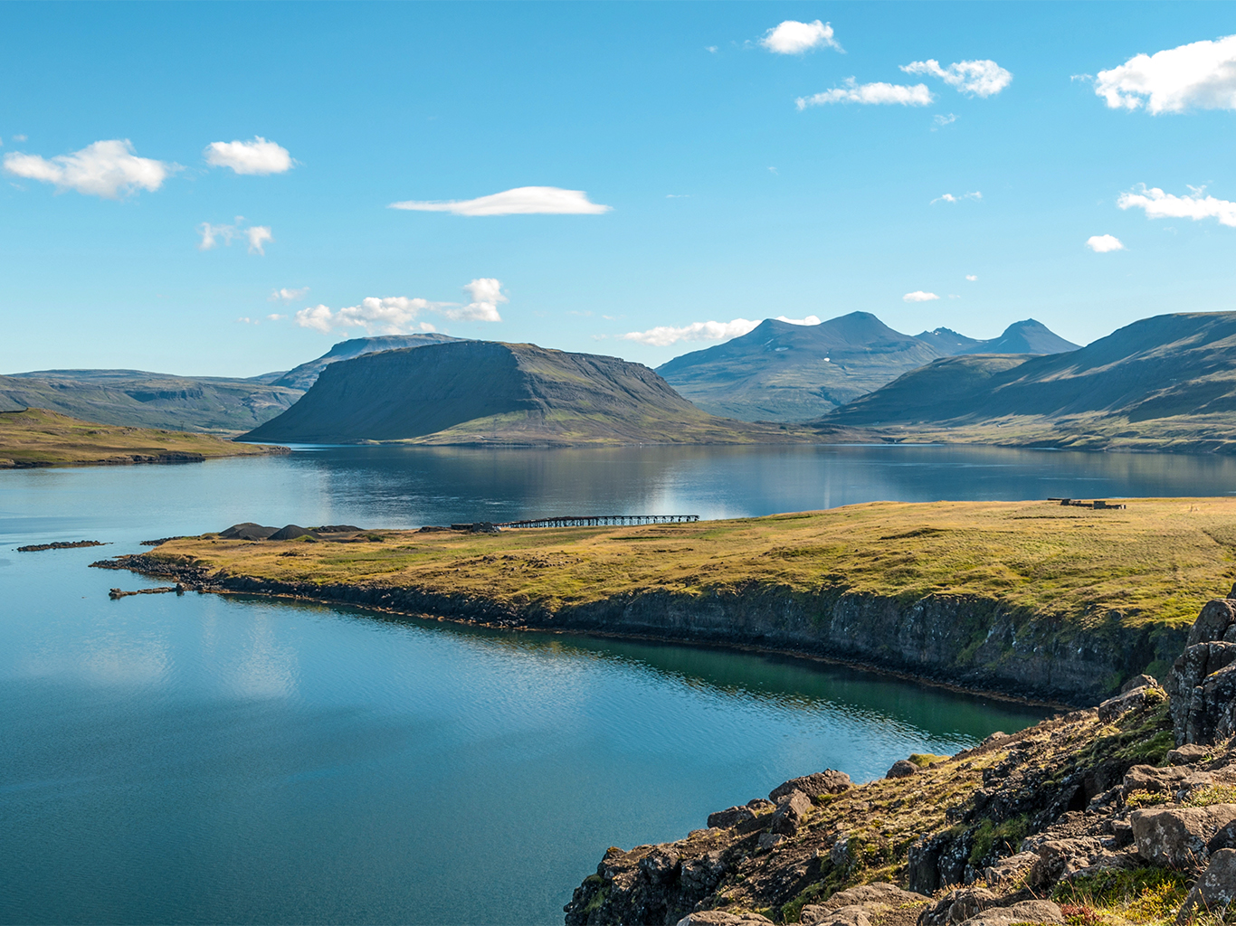 Největší islandské jezero Thingvallavatn
