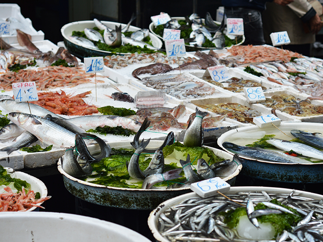 Rybí trh v Neapoli