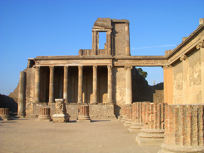 Pozůstatky starořímského města Pompeje
