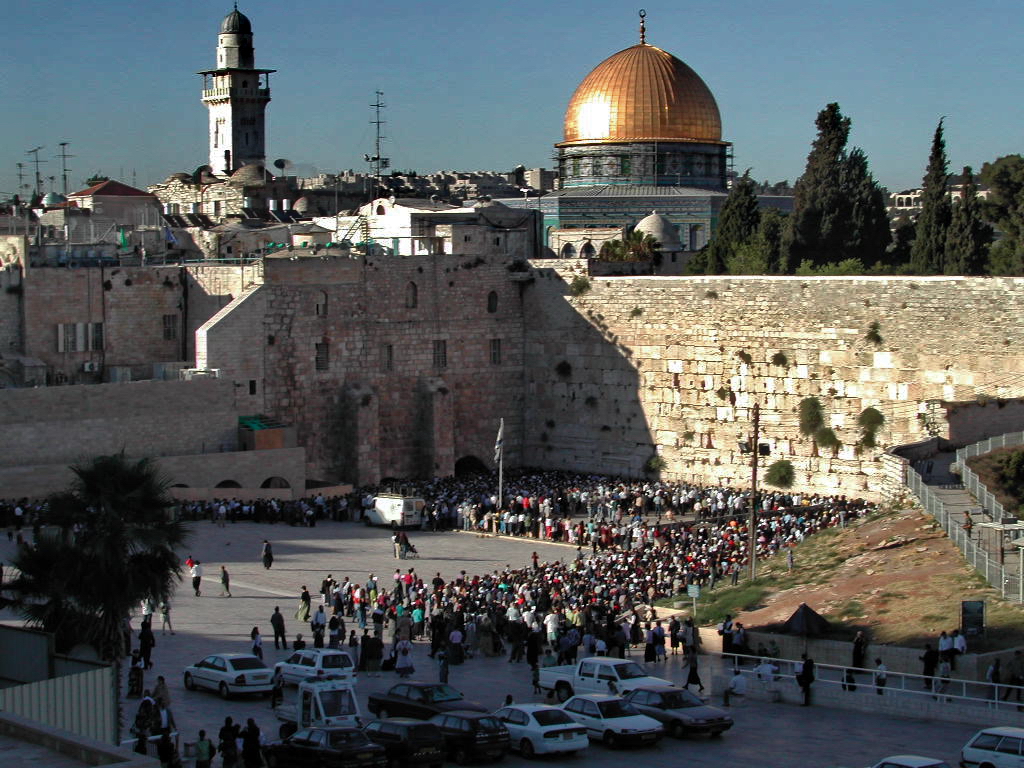 Jeruzalémská Zeď nářků a Chrámová hora