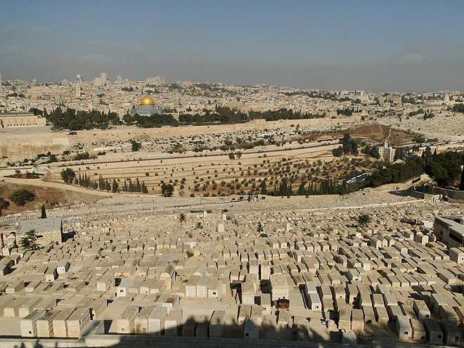 Pohled na Jeruzalém z Olivové hory