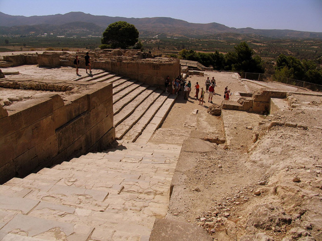 Mínójský palác Festos na Krétě