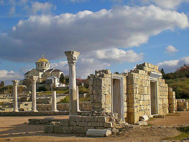 Chersonésos patří mezi největší antické památky na Krymu